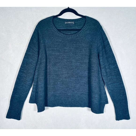 Peruvian Connection Sweater Womens XL Gray Pima Cotton Blend Lagenlook - Picture 1 of 11